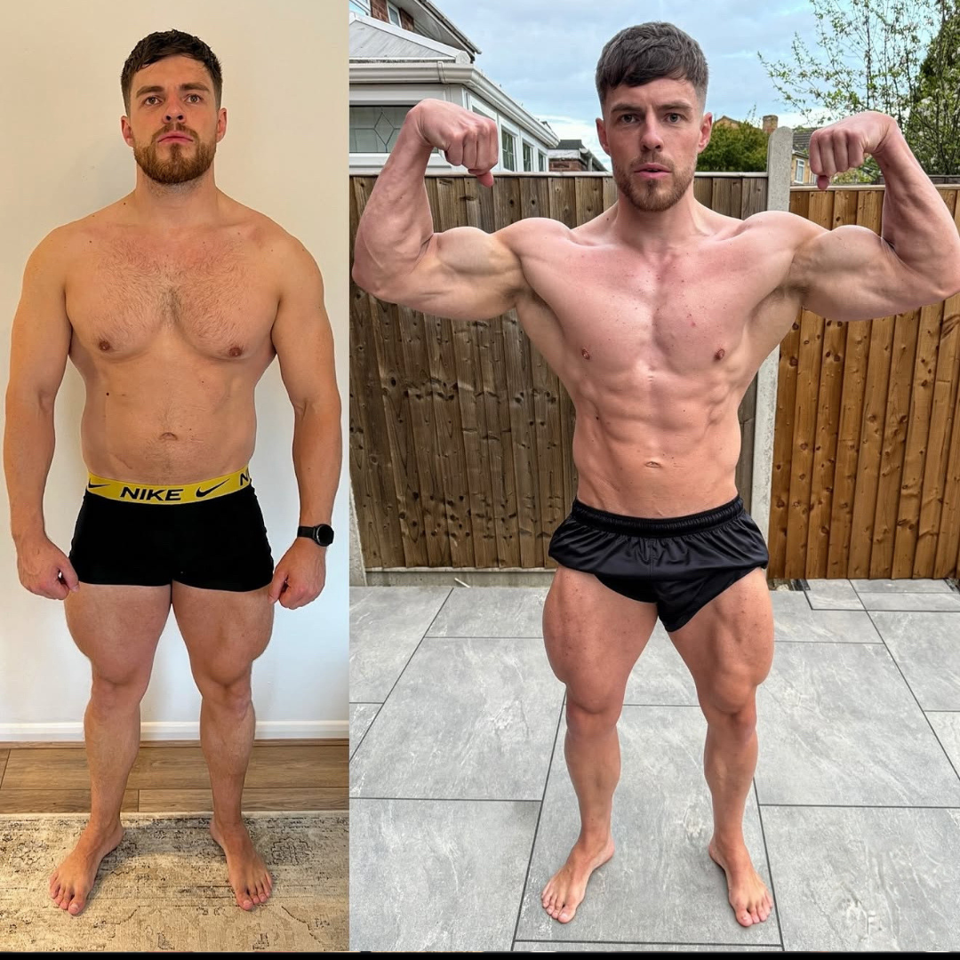 Luke's own physique transformation